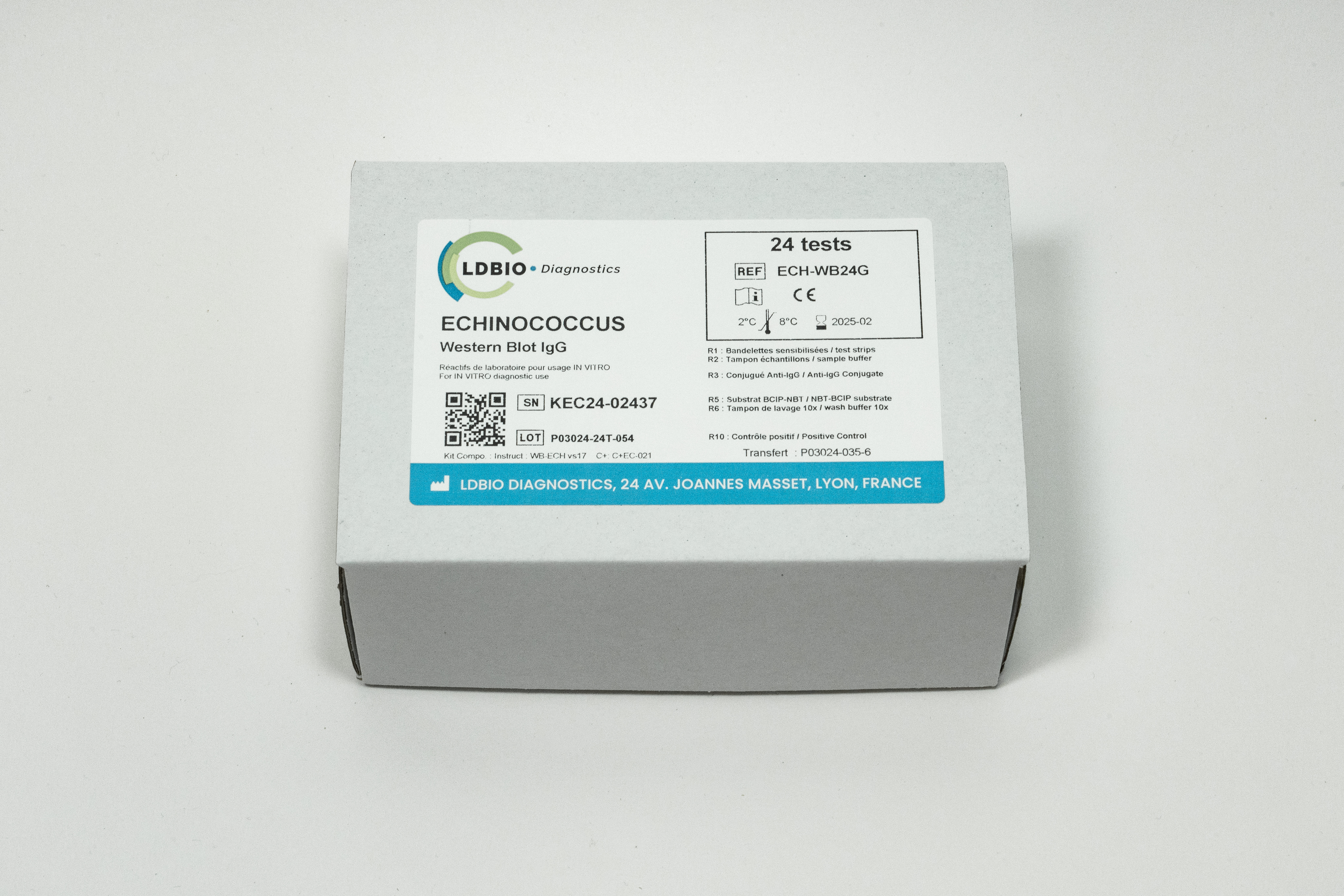 Verpackung von Echinococcus 24 Test - LDBio