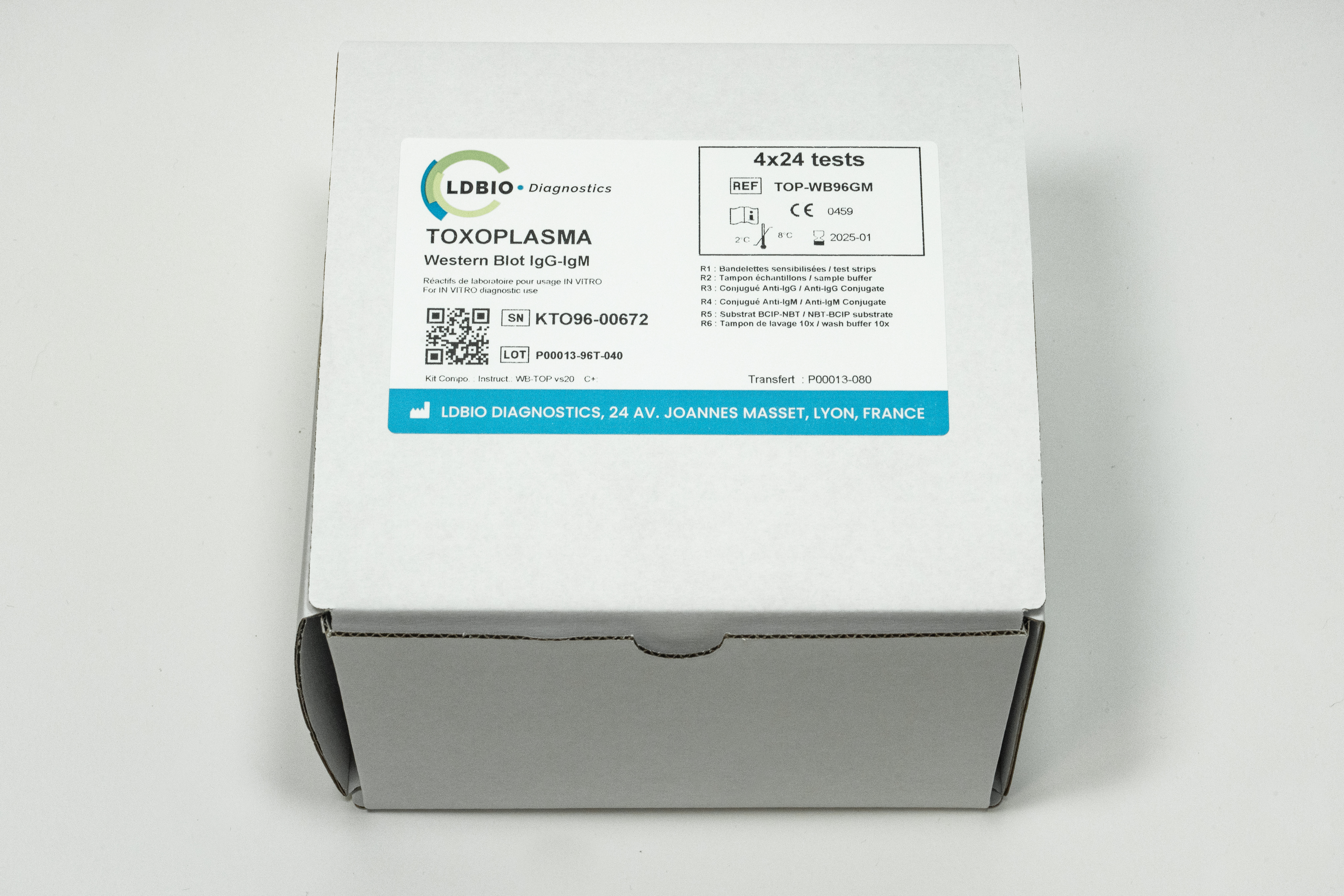 Verpackung von Toxoplasma Westernblot 96 - LDBio