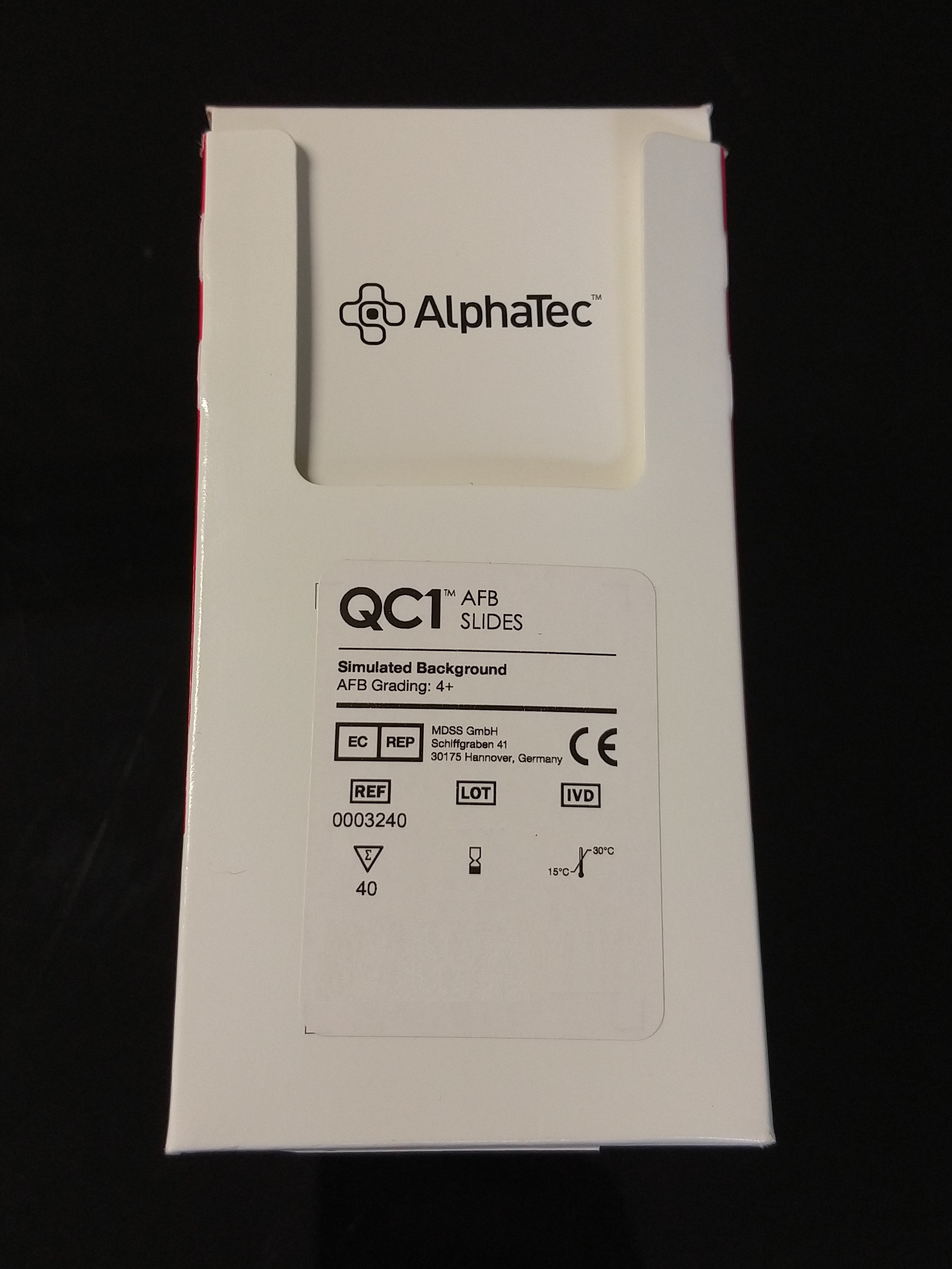 QC - AFB Slides von AlphaTec im Karton