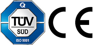 TÜV Süd zertifiziert, CE-certificated